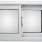 Ventana Corrediza de 60cm x 40cm en aluminio color blanco con opción reja y/o mosquitero