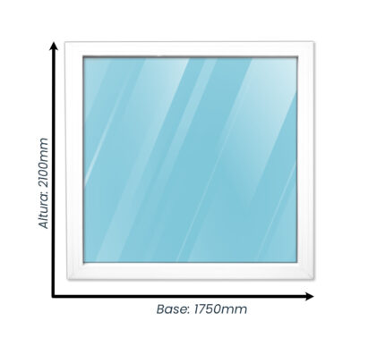 Ventana Paño Fijo en PVC 1750mm X 2100mm Alta Prestación