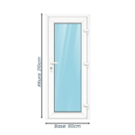 Puerta 90cm X 210cm Vidriada Alta Prestación